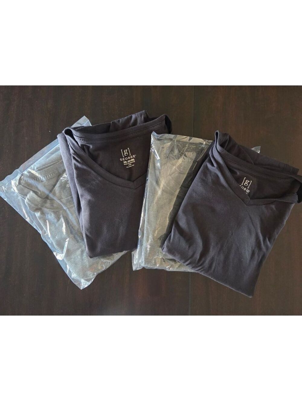George and Athletic Works Men's 3XL T-Shirts, Black and Gray